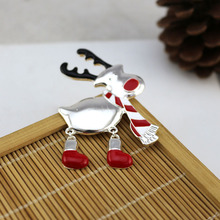 珐琅圣诞节礼物小鹿麋鹿胸针外套服装配饰复古风