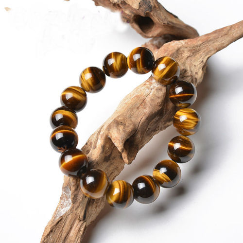 Yellow tiger eye stone bracelet wholesale tiger eye stone bracelet 8-20MM personalized fashion tiger eye stone bracelet