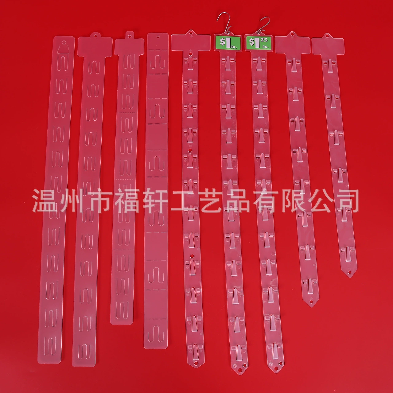 Производители подвесных стержней поставляют подвесные карты PP крючок подвесной стержень прозрачная пластиковая печать подвесной стержень формулировка