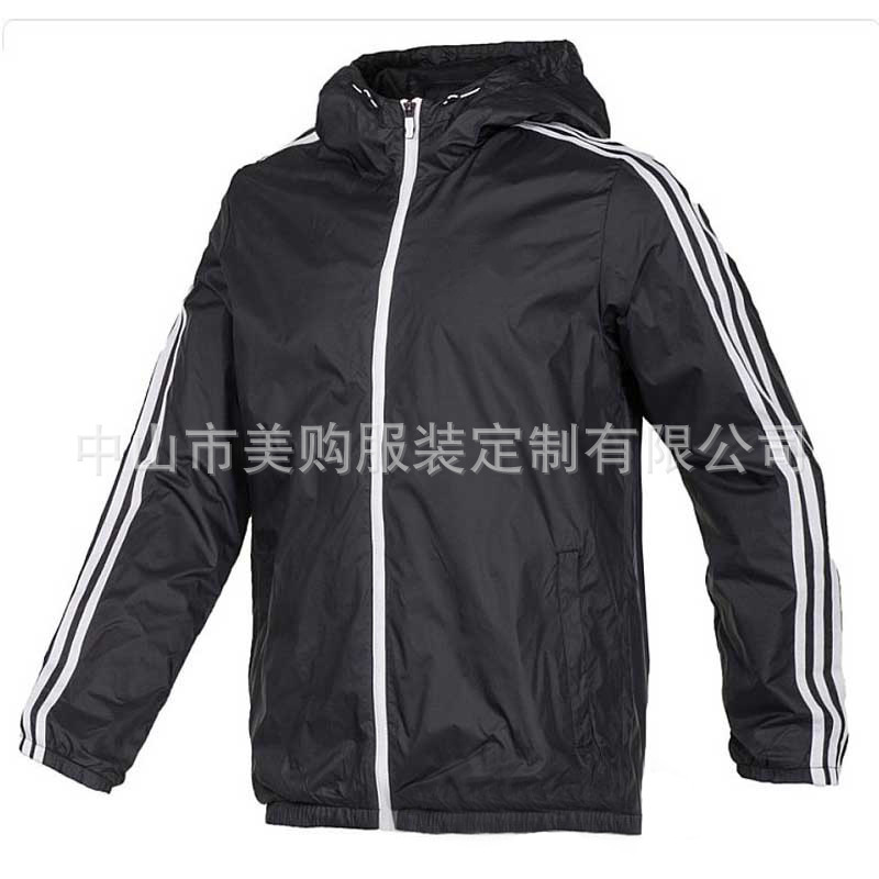 Factory Adidas Windbreaker Team Sports Jacket Windproof and Rainproof Spring and Autumn Class Uniform Outdoor Group Activity Jacket