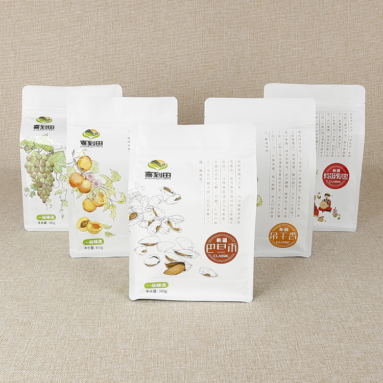 红枣食品包装袋袋异形吸嘴八边封拉链袋坚果茶叶袋咖啡袋食品级