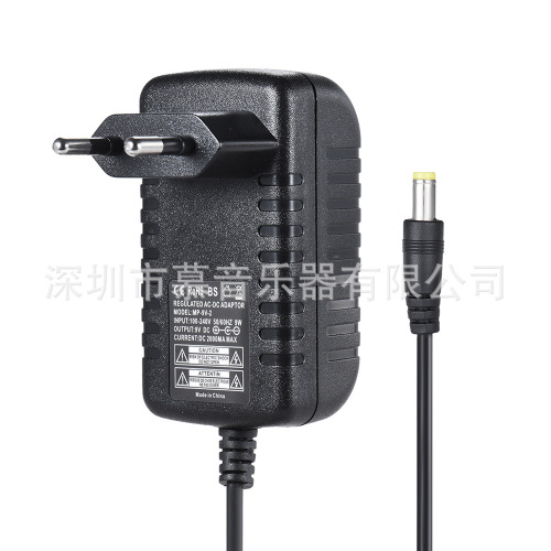 Effect instrument power supply 9V2000mA can be directly powered, and can be connected to 1 to 5 or 8 topology lines