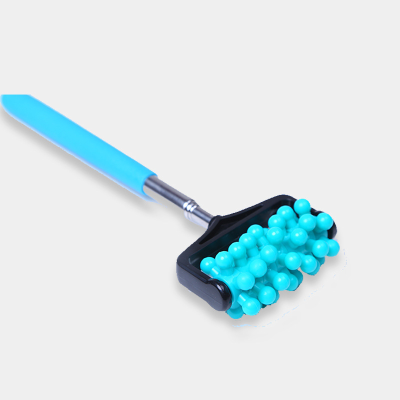 Masajeador de rodillos telescópicos de todo el cuerpo de acero inoxidable rodillo de masaje telescópico de cuatro secciones masajeador de empuje de espalda masaje telescópico