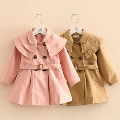 Children's cross-border winter coat, one piece, dropshipping, spring 2023 new cotton fabric girls' trench coat, Korean style, baby outerwear wholesale