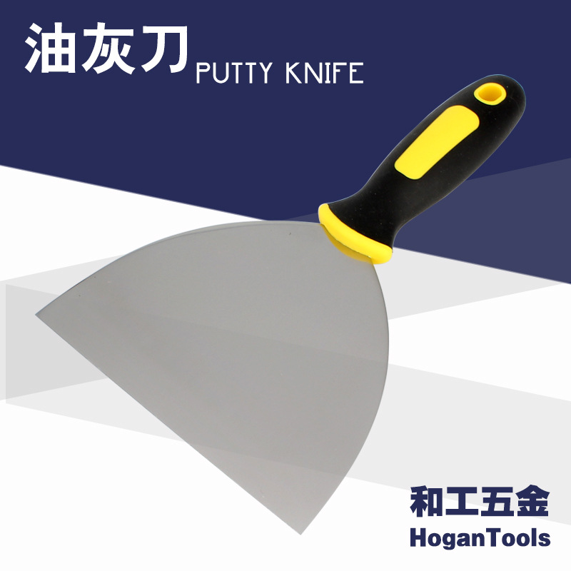 厂家直销 油灰刀 抹泥刀 SDH0301 塑柄不锈钢油灰刀 刮板