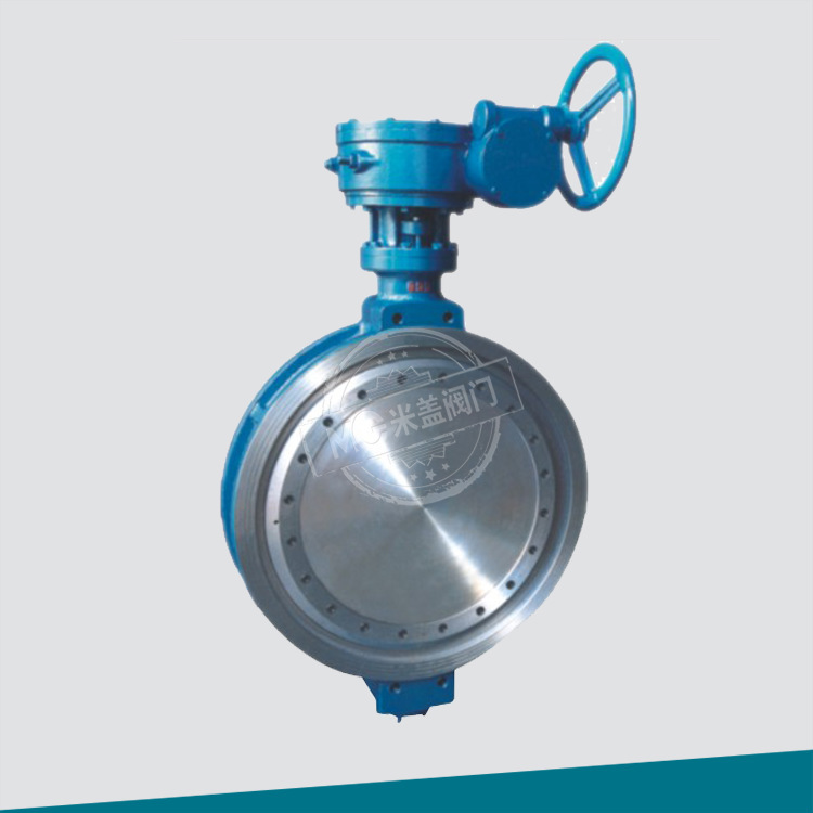 对夹硬密封蝶阀蜗轮373三偏心硬密封蝶阀高温手动 钢蝶板