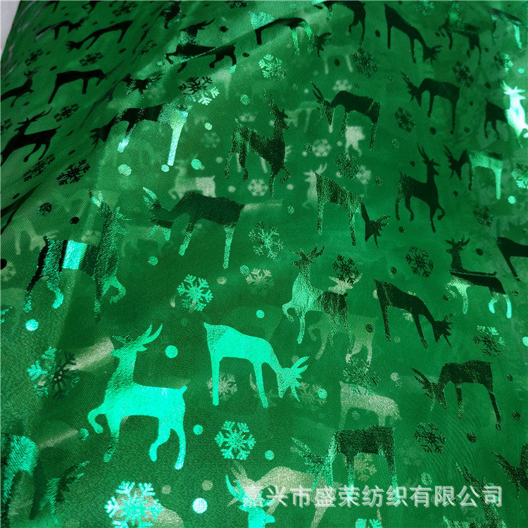 新款烫金面料 欧根纱烫金 23梭烫金玻璃纱 三股纱桌布