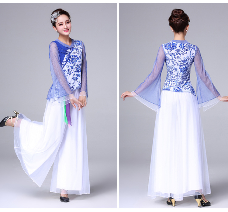 Синие белые большие штаны