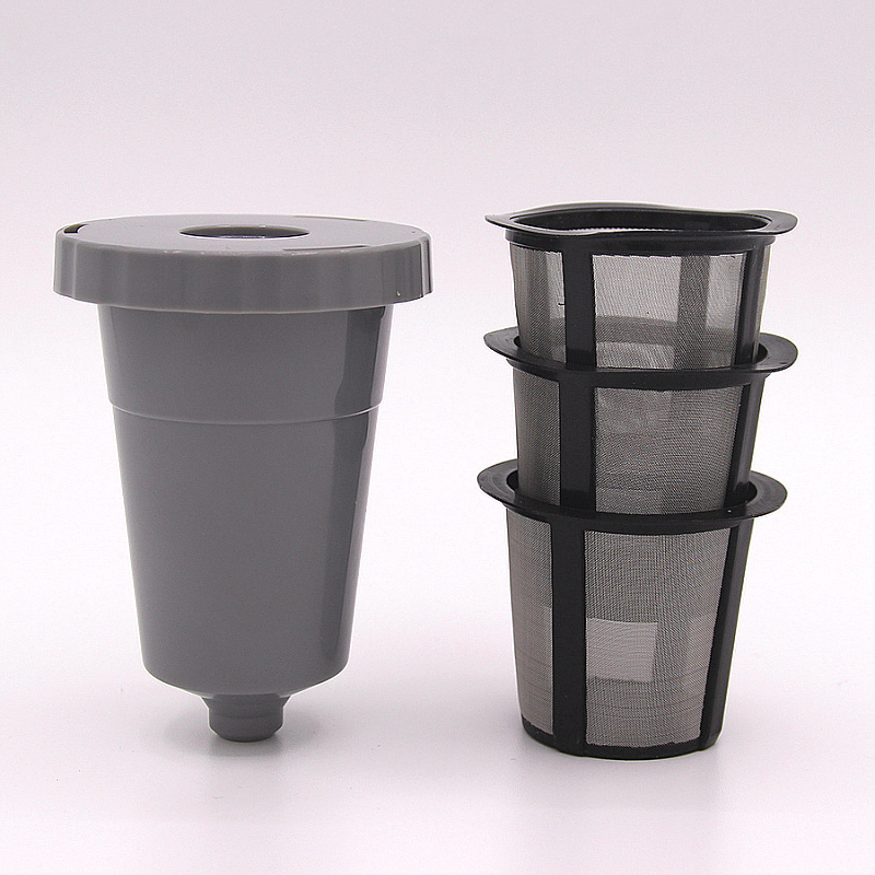 Coffee filter Cup suit Keurig coffee machine accessories coffee filter Gray 3 mesh