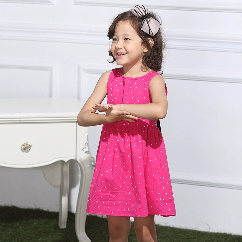(Кросс-бордер торговля), летнее детское платье без рукавов, европейский стиль, в цветочек, детская одежда