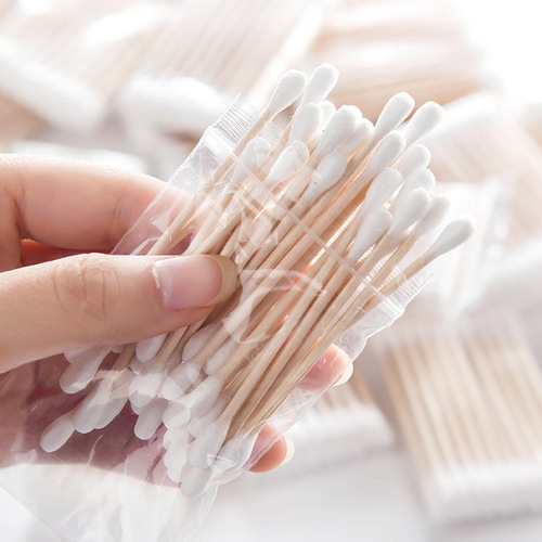 2206 double-head sanitary swabs, 30 pieces, baby cleaning cotton swabs, makeup remover cotton swabs, ear cleaning cotton swabs