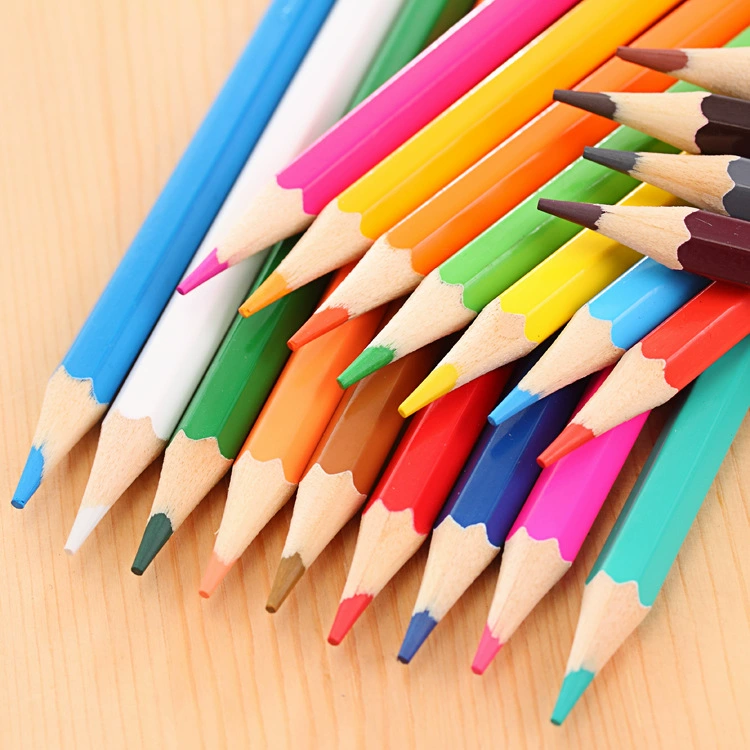 Детские художественные мелки для рисования, цветные карандаши, coloring book, канцелярские товары, 12 цветов, 24 цвета