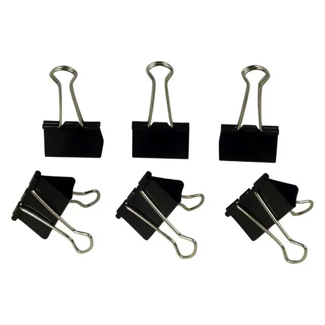 彩盒装2号长尾票夹41mm 金属票据夹凤尾夹办公文具各种规格加