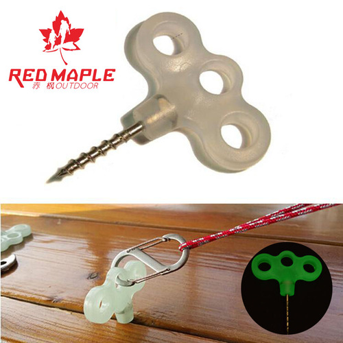 Outdoor camping nails, camping site wood board screws, plastic head screws, wind rope nails, luminous tent nails, hand twist nails