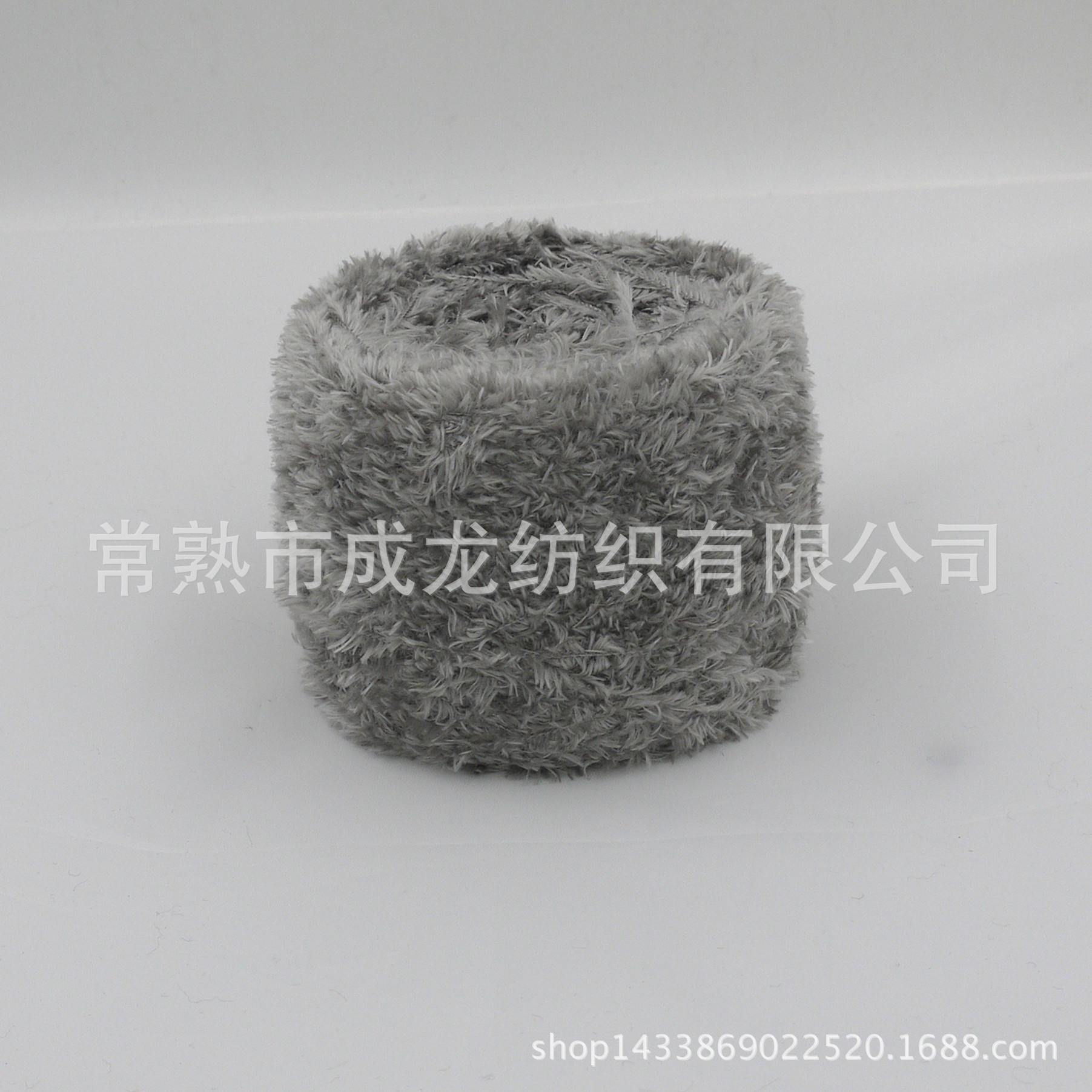 厂家供应3.6支全涤半边绒纱线毛线 围巾线毯专用纱线花式纱