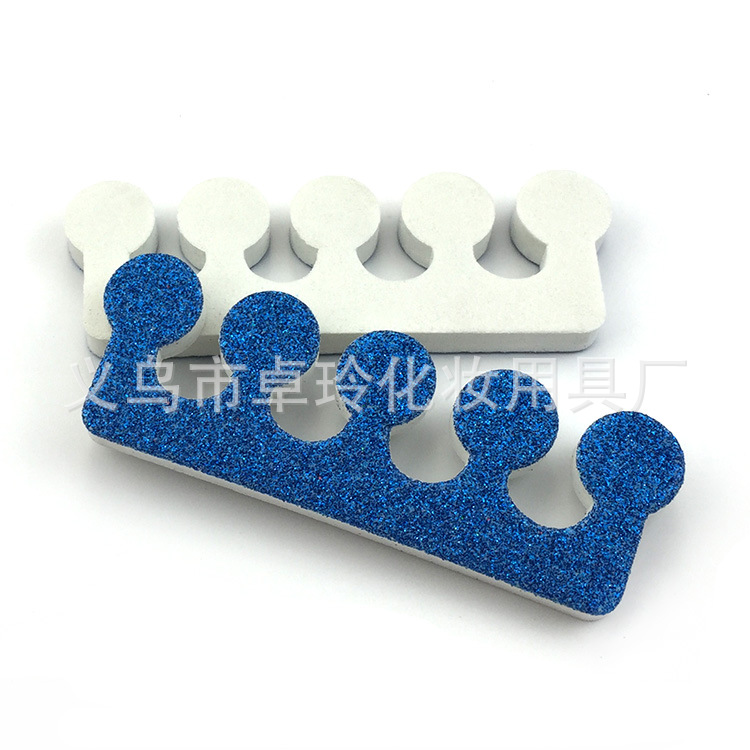 Nuevo dedo del pie del dedo del polvo del brillo del algodón del dedo del pie aislamiento herramienta de recubrimiento de esmalte de uñas fabricante