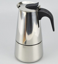 品质款 现货批发 不锈钢摩卡壶 咖啡摩卡壶 不锈钢摩卡咖啡壶