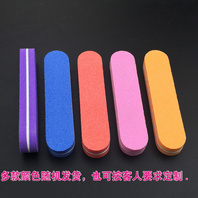 En stock suministro de mini Lima de esponja lavable de doble cara de pulido superficie de uñas fototerapia pegamento mini lima de uñas