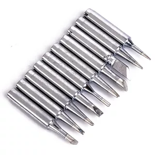 10件套烙铁头套装900M-T-I,B,K,1.2D,1.6D,2.4D,3.2D,1C,2C,3C,