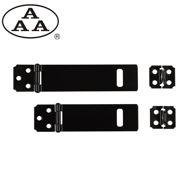Black Lacquered Iron Lock Plate Lock Buckle Hasp Door Buckle Door Hanging Buckle