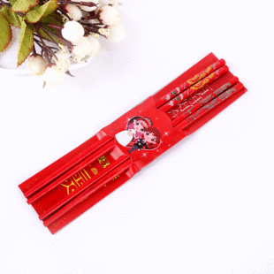 Wedding Chopsticks Wedding Banquet Festive Red Chopsticks Gift Red Bamboo Chopsticks Wedding Supplies Wedding Festive Red Chopsticks
