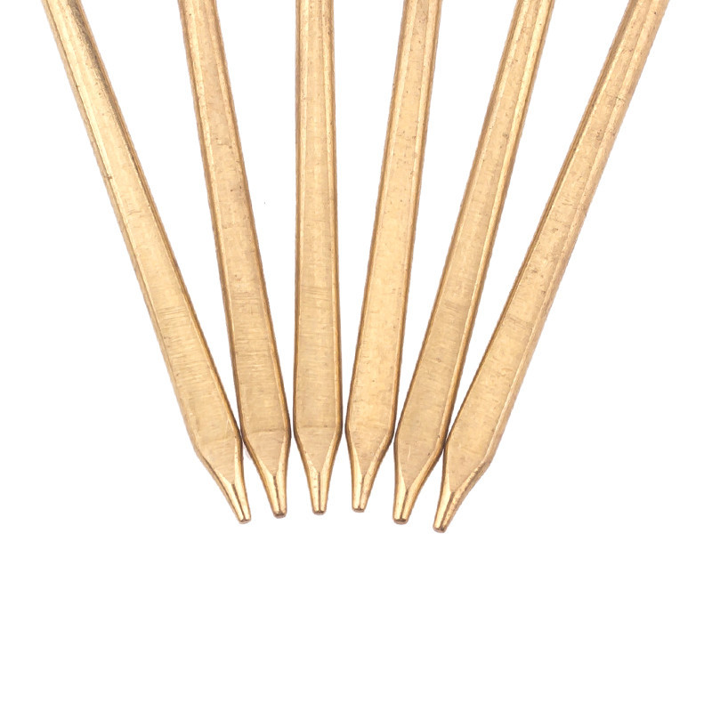 Venta al por mayor cuerda de cuero aguja de coser mano DIY arte de cuero cuerda de cuero aguja de hilo de cuero latón cabeza plana aguja de hilo de cuero