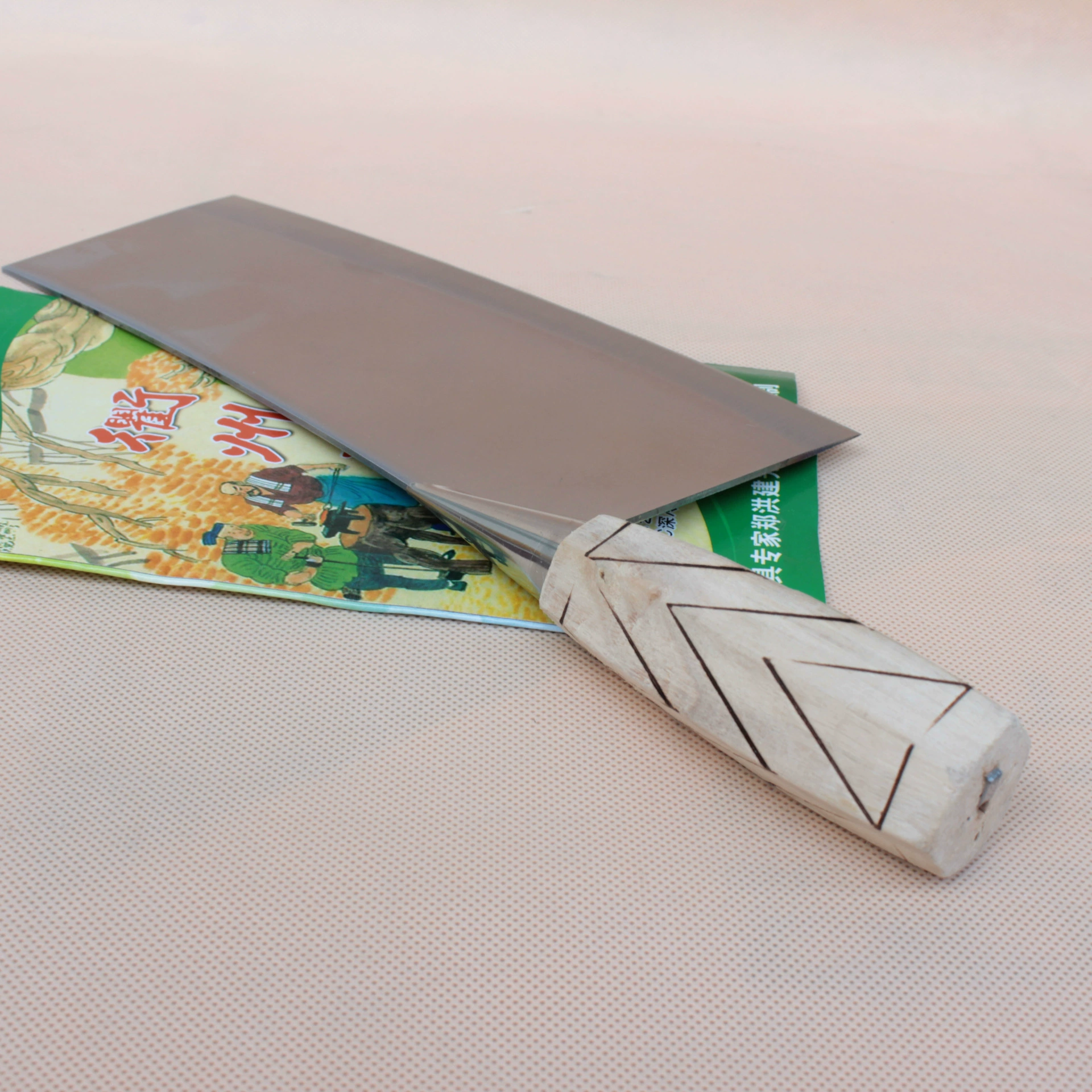 Quzhou knife stainless steel kitchen knives kitchen knife slice knife household meat cutting household wooden handle vegetable cutter can sharpen the knife