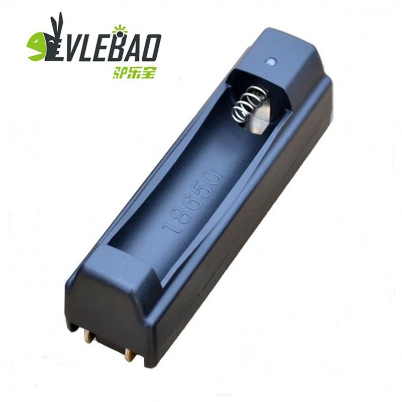 18650单充 单槽18650锂电池充电器座充4.2V500mA充电红灯充满绿灯