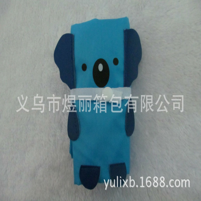 考拉小浣熊折叠环保收纳袋 可回收海洋买菜袋子 卡通动物背心款式