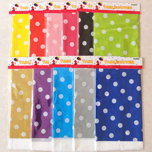 Batch Birthday Party Supplies Party Decorations Gathering Candy Color Polka Dot Tablecloth Disposable Tablecloth