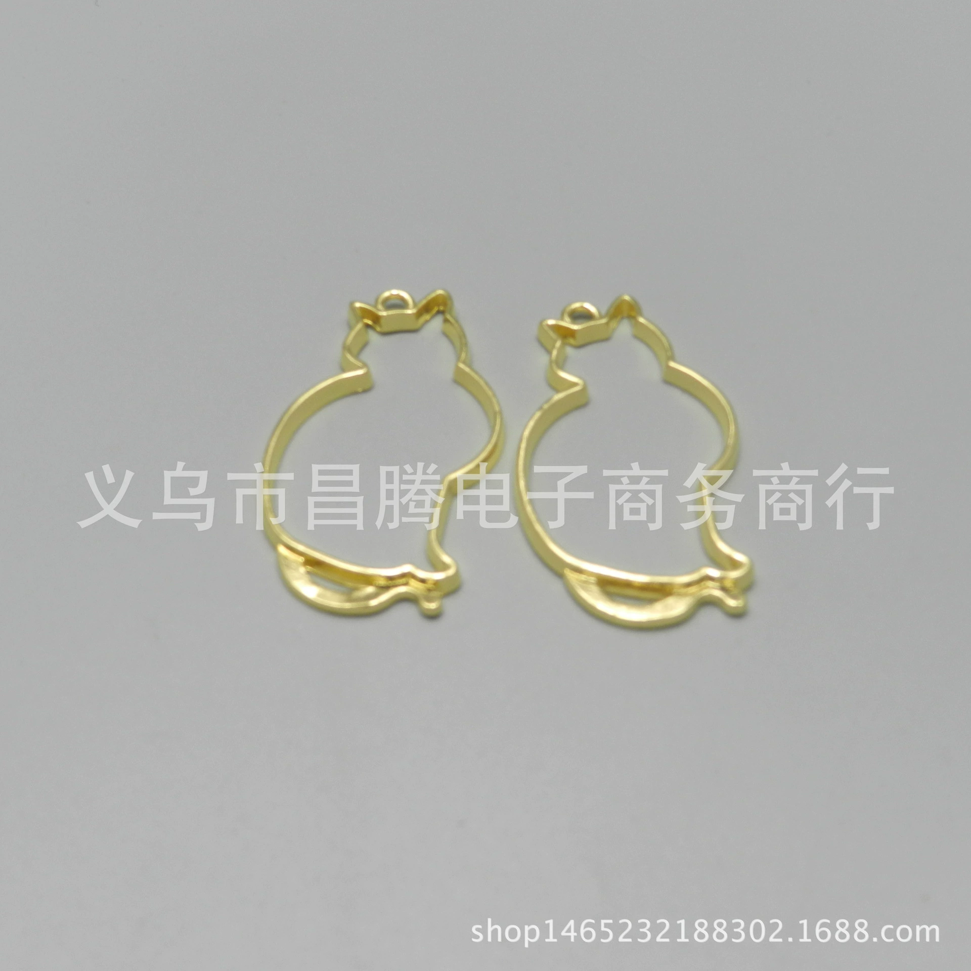 Сохраняющий цвет кристалл в форме кошки УФ-эпоксидная рамка из сплава рамка особой формы DIY ювелирные аксессуары ретро материал ручной работы