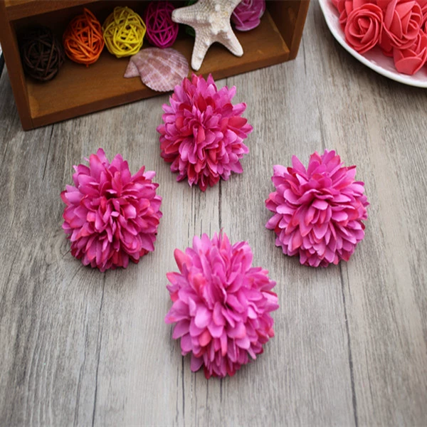 Realistic hat, decorative flowers, diameter 6.5mm, 6.5cm