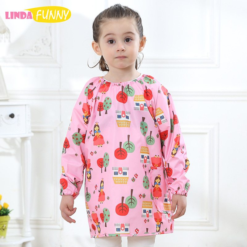 children's waterproof fashionable cartoon bib for men and women