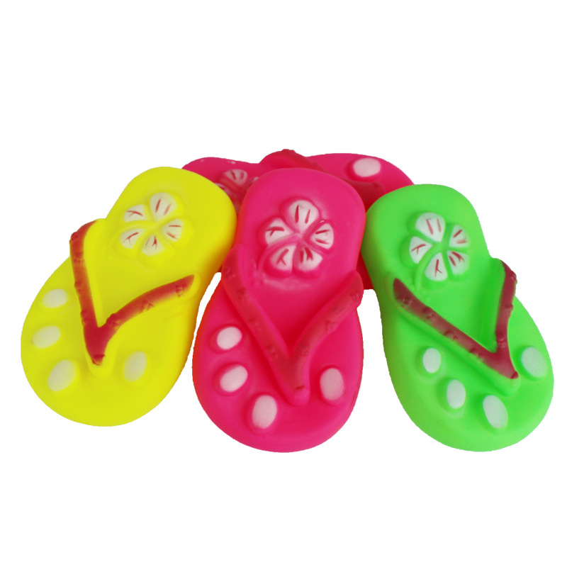 Juguete de vinilo para mascotas sonido Chanclas Zapatillas perro gato juguete mascota cachorro juguete molar