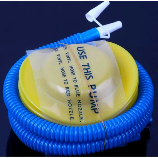 Supply foot air pump 10cm with packaging small volume compression Portable pedal air pump plastic air pump