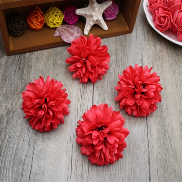 Realistic hat, decorative flowers, diameter 6.5mm, 6.5cm