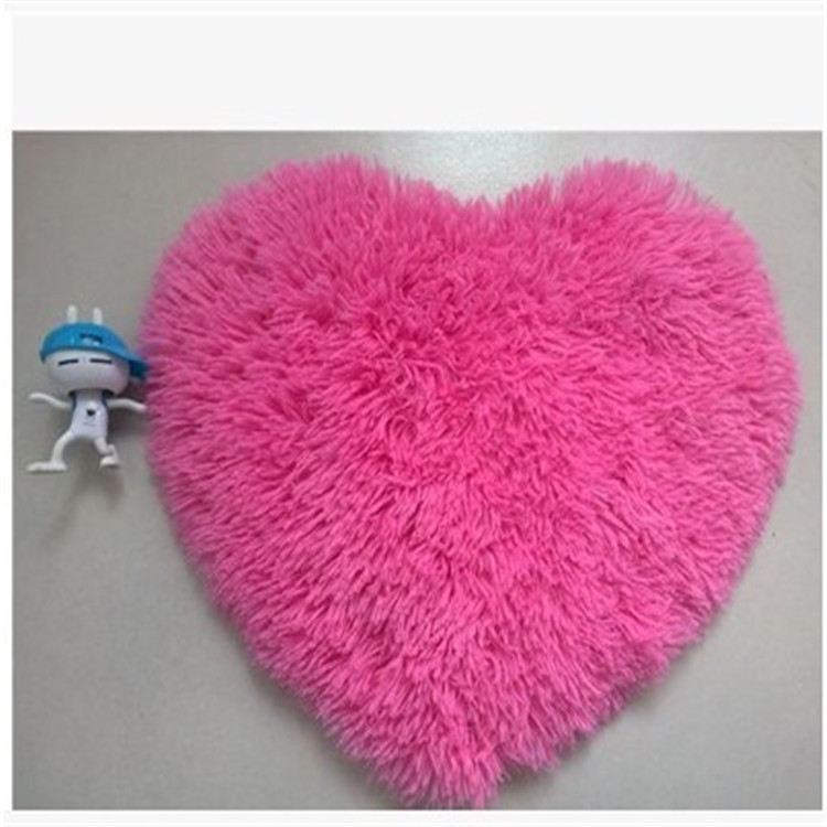 Cruz-Frontera en forma de corazón de lana de seda alfombra dormitorio amor piso estera mesita de noche pelusa-libre lindo hogar en forma de corazón