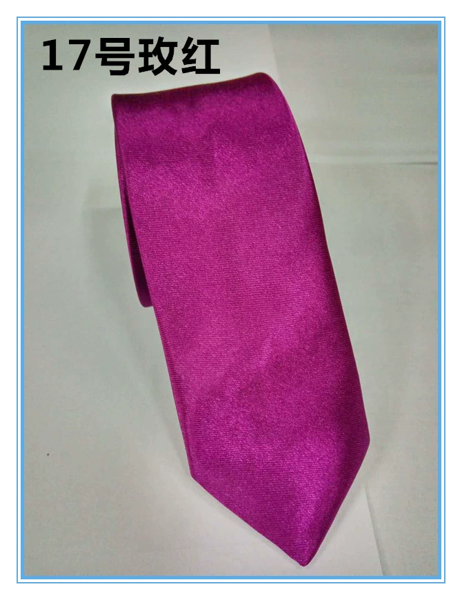 Tie (Yazhi) 8 cm Width, Handmade Business Necktie, Plain Satin Look, Multi-Color Options