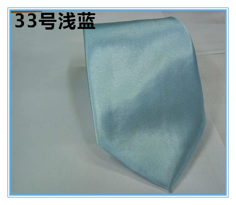 Tie (Yazhi) 8 cm Width, Handmade Business Necktie, Plain Satin Look, Multi-Color Options