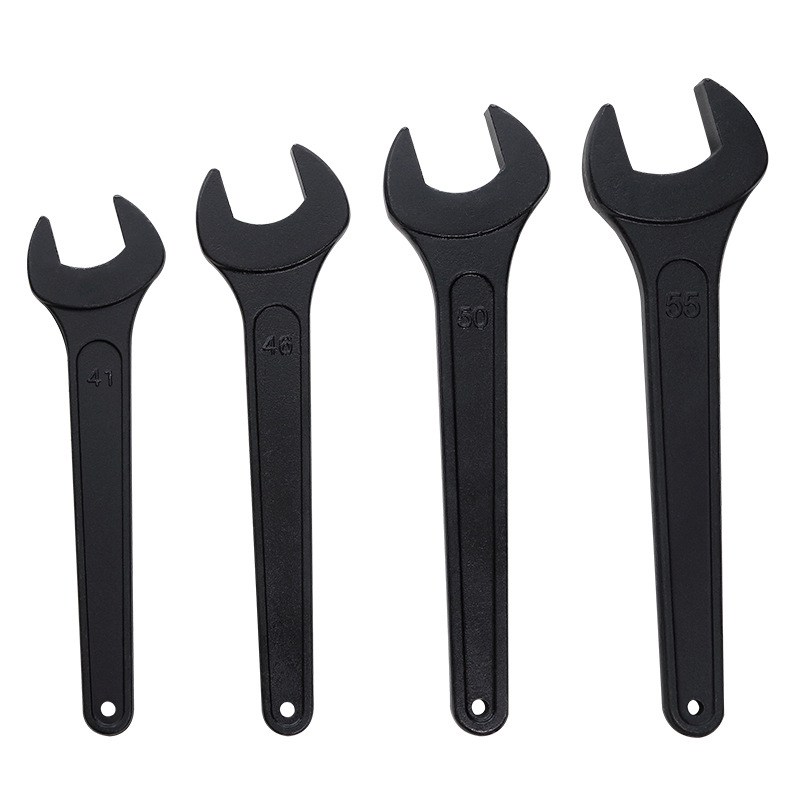 Ventas directas de fábrica ventas profesionales negro llave abierta de una sola cabeza llave sólida de una sola cabeza