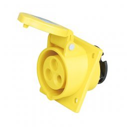 启星QX.413-4   3芯16A IP44暗装插座/防水工业插头插座/工业插座