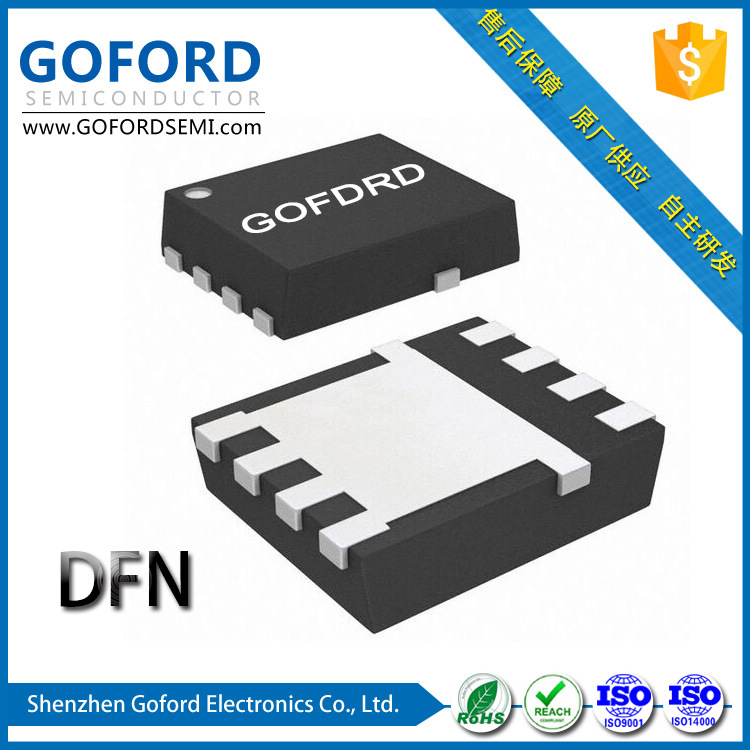 MOS管 G100C04D52  ±40V 40A -24A  N+P双芯 DFN-5*6 GOFORD原厂