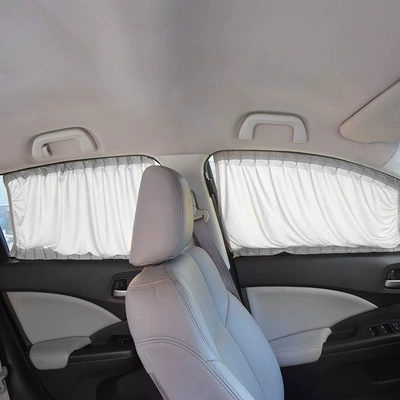 General aluminum alloy track – Car curtains - gray-pure-cloth-50s-with-elastic-5039cm