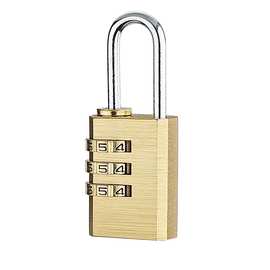110213 小号 21mm3位 铜密码锁 锌合金轮 箱包锁健身房锁散装