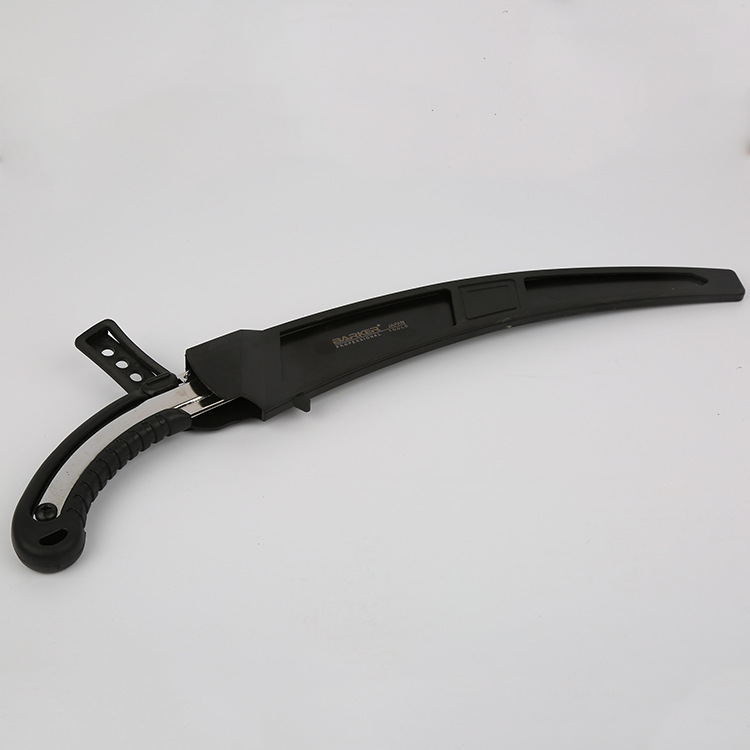 厂家批发精品木柄弯把腰锯三面磨齿果树修枝锯园林锯木工手锯