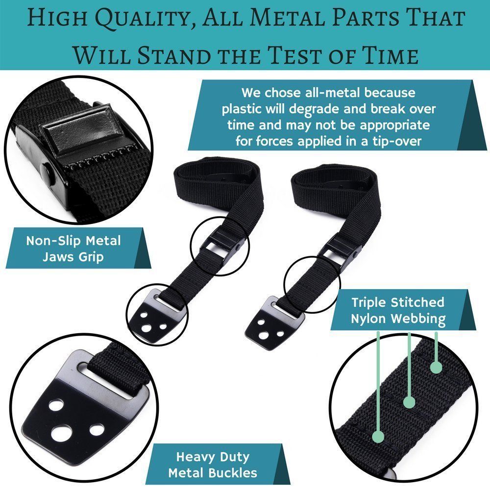 直供电视防倾斜固定带儿童衣柜防倾斜固定带金属扣可调节绑带