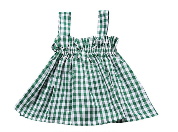 XTTS7750G green plaid top