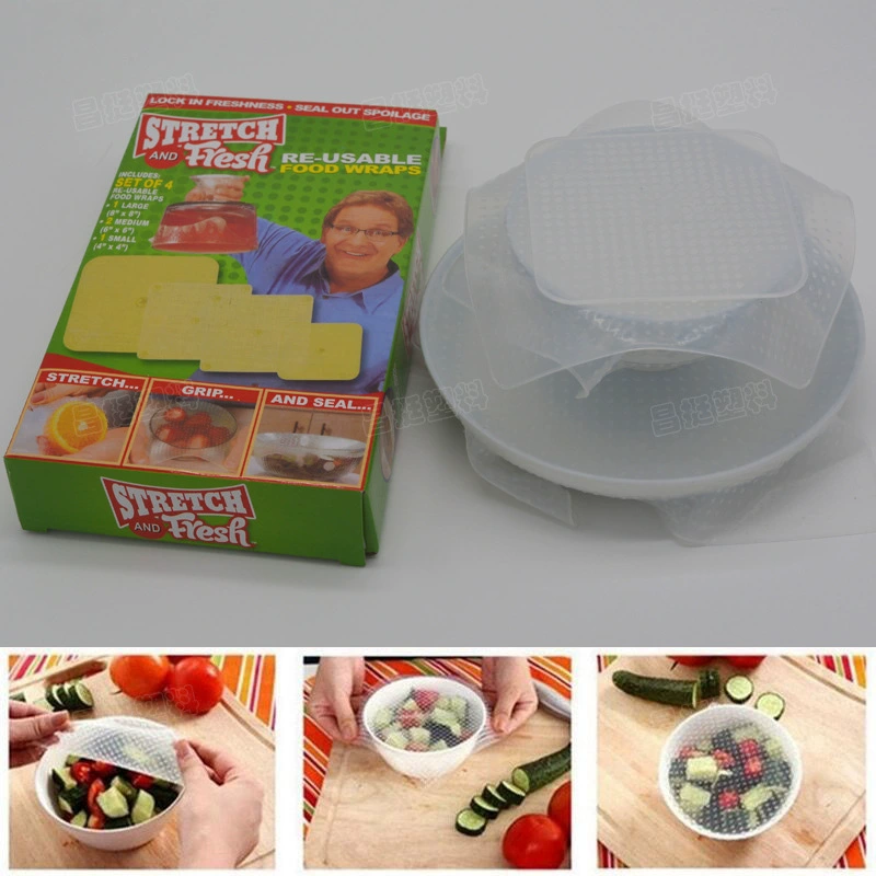 Силиконовая страховая пленка для сохранения свежести Герметичная крышка для чаши пищевая пленка для хранения свежести пищевая повторяемая производитель