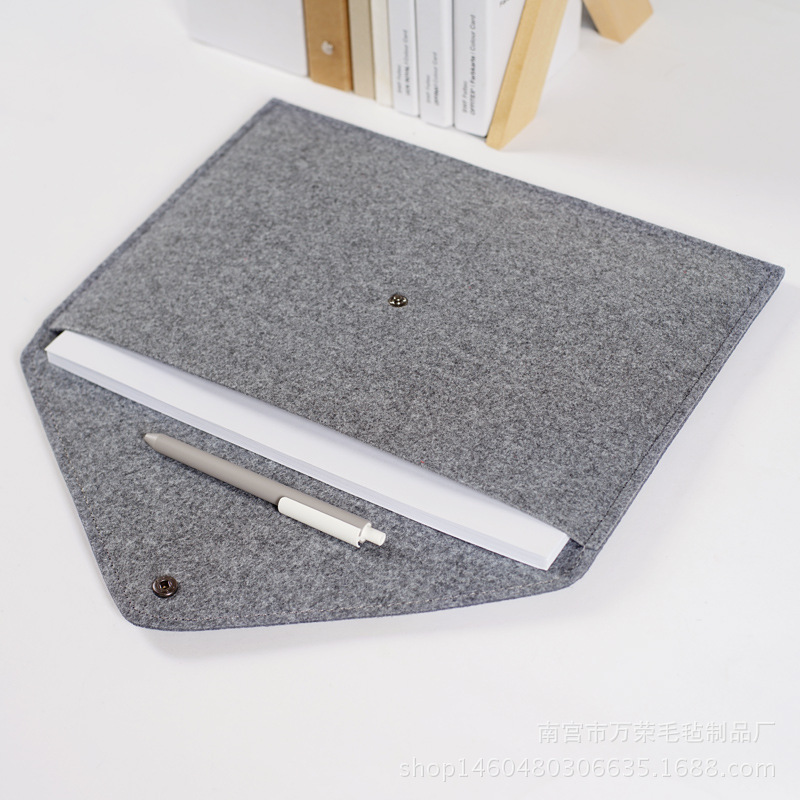 毛毡礼品A4文件袋 韩版小清新办公用品A4文件夹 厂家直销