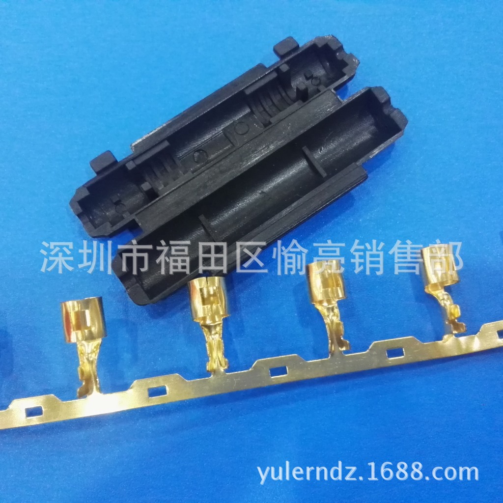 DJ221-5.7B 6*30翻盖黑色保险丝管 灯笼端子黑色合拢保险盒